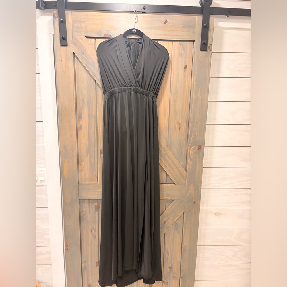 Dress Day Chic Strapless Black Maxi Dress 2X NWT
